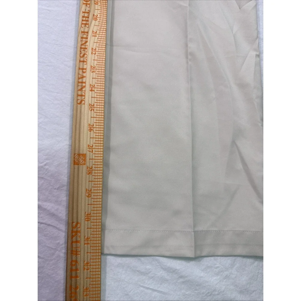 Adidas Pants Men 34x32 CREAM  Straight Golf Flat Front  Climacool PERFORMANCE